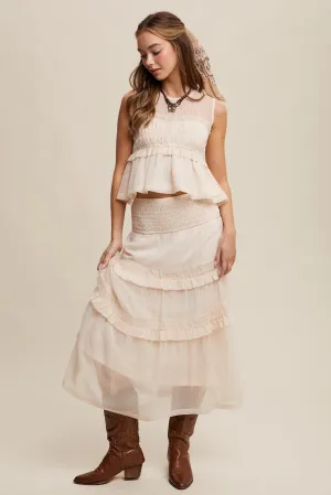 Ruffled Elegance Ruffled 2 Piece Set