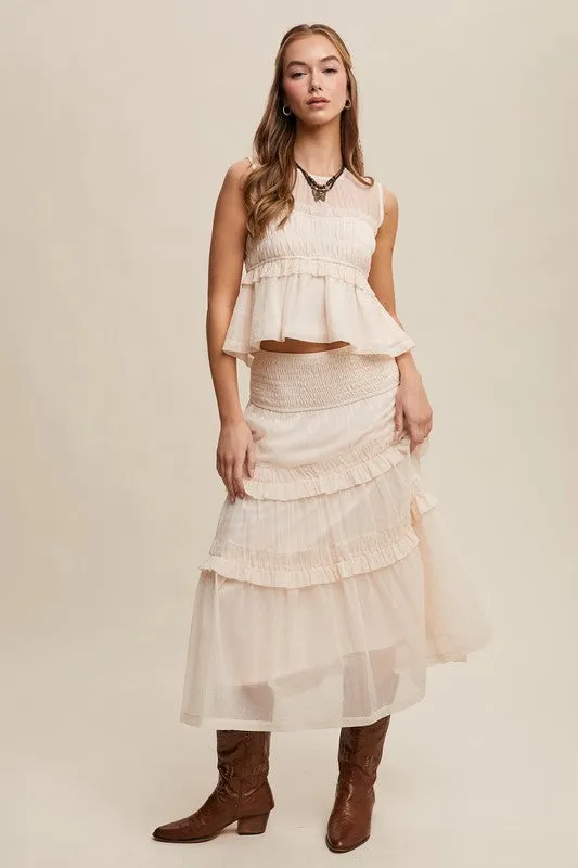Ruffled Elegance Ruffled 2 Piece Set