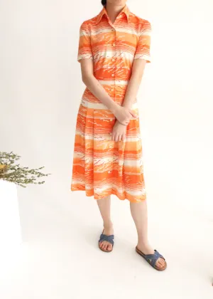 Seagull dress (Japanese vintage, sz Small)