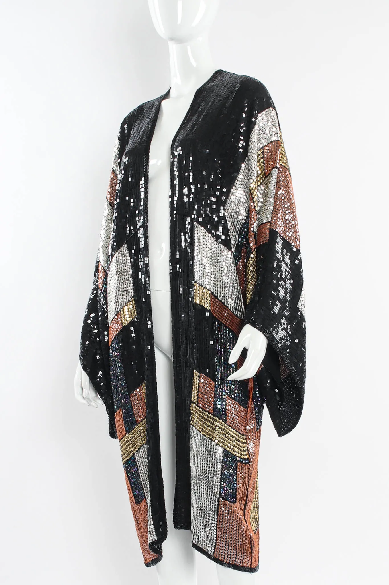 Sequin Silk Duster
