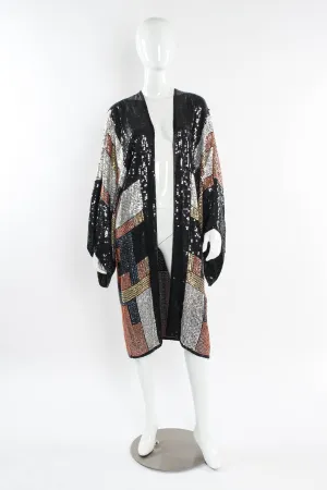 Sequin Silk Duster