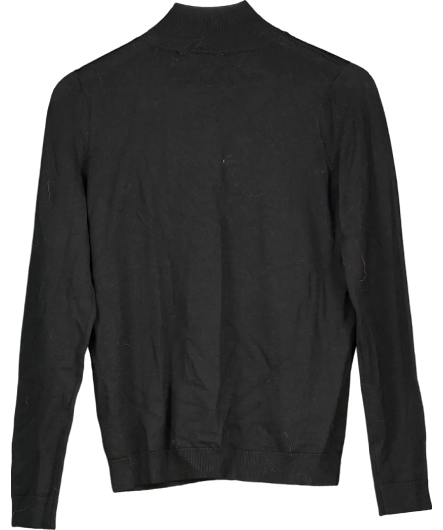 Sezane Jacob Button Shoulder Jumper  Black UK M