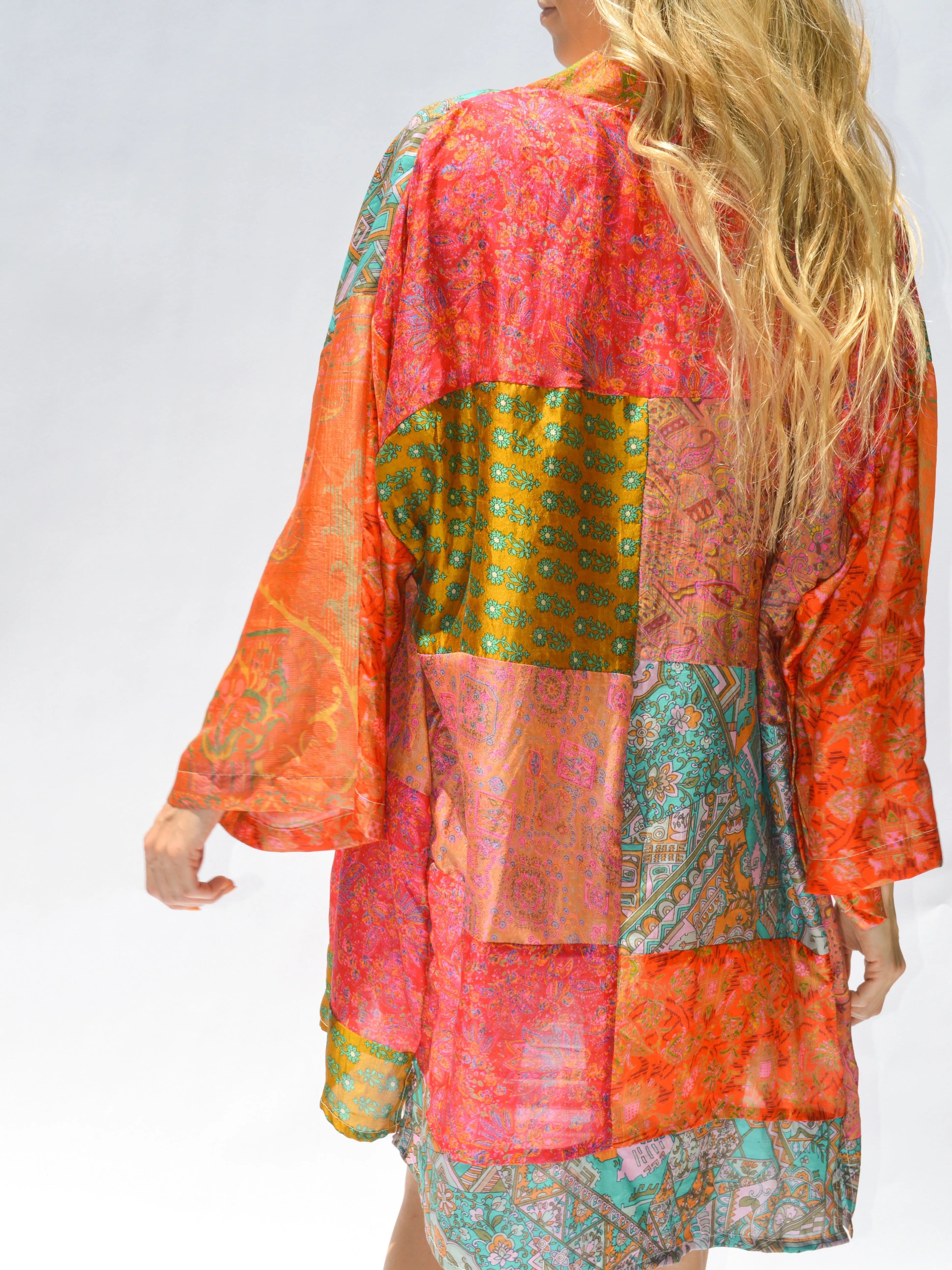 Short Kerala Kimono - Patchwork