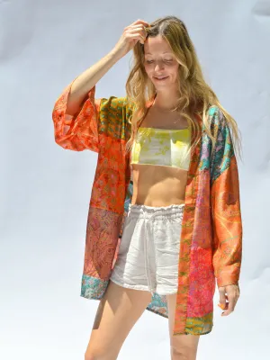 Short Kerala Kimono - Patchwork