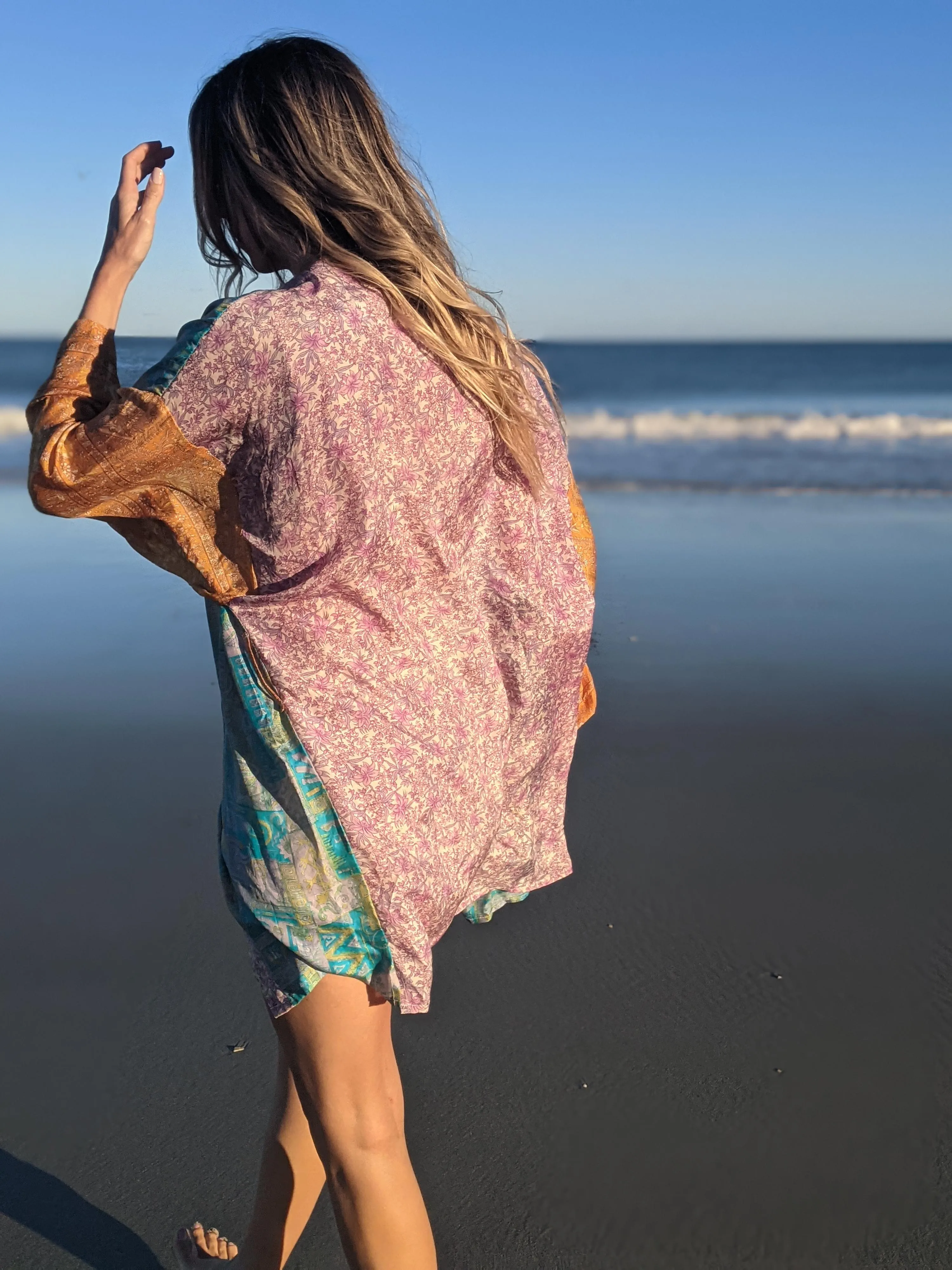 Short Kerala Kimono - Print Mix