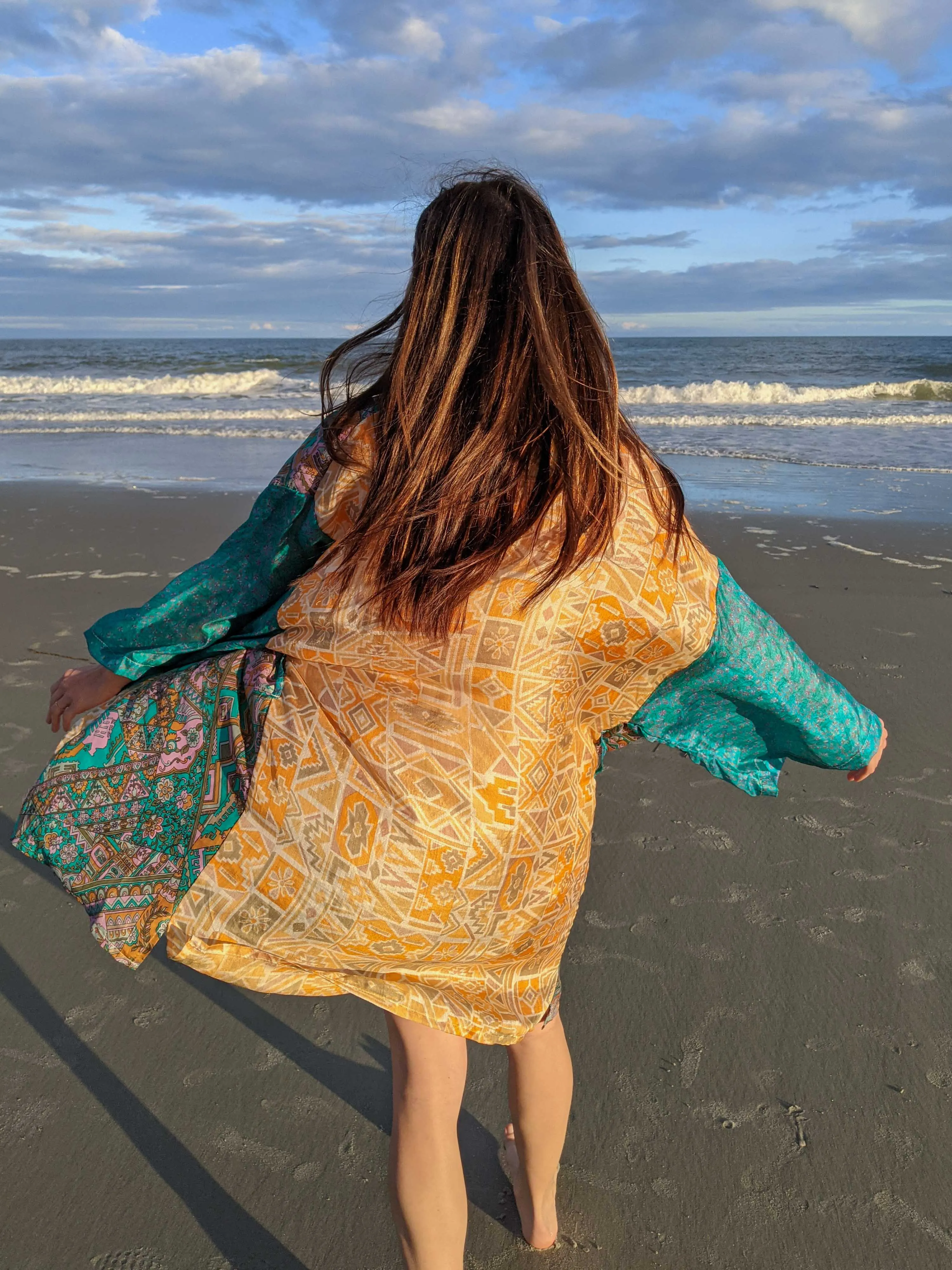 Short Kerala Kimono - Print Mix