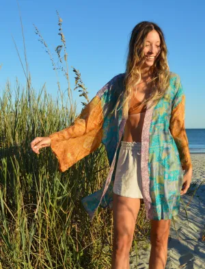 Short Kerala Kimono - Print Mix