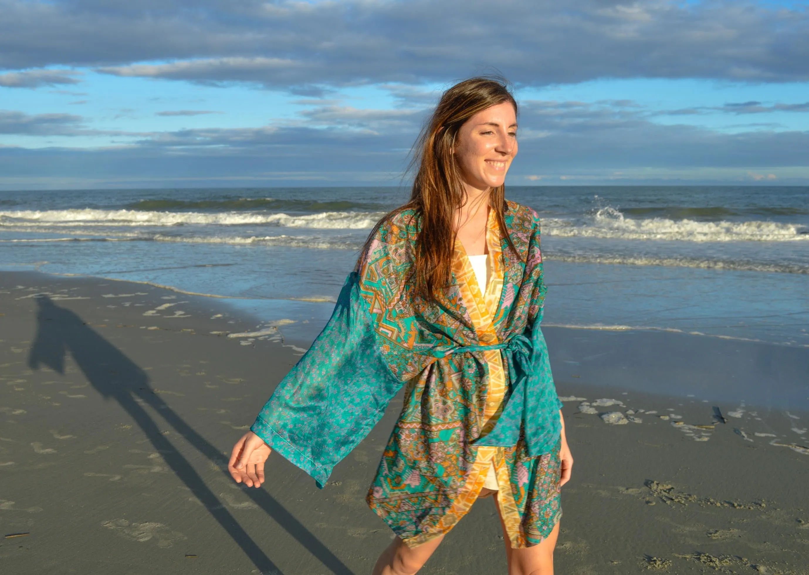 Short Kerala Kimono - Print Mix