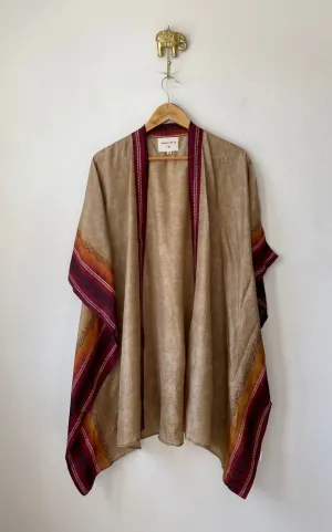 SHORT SILK KIMONO