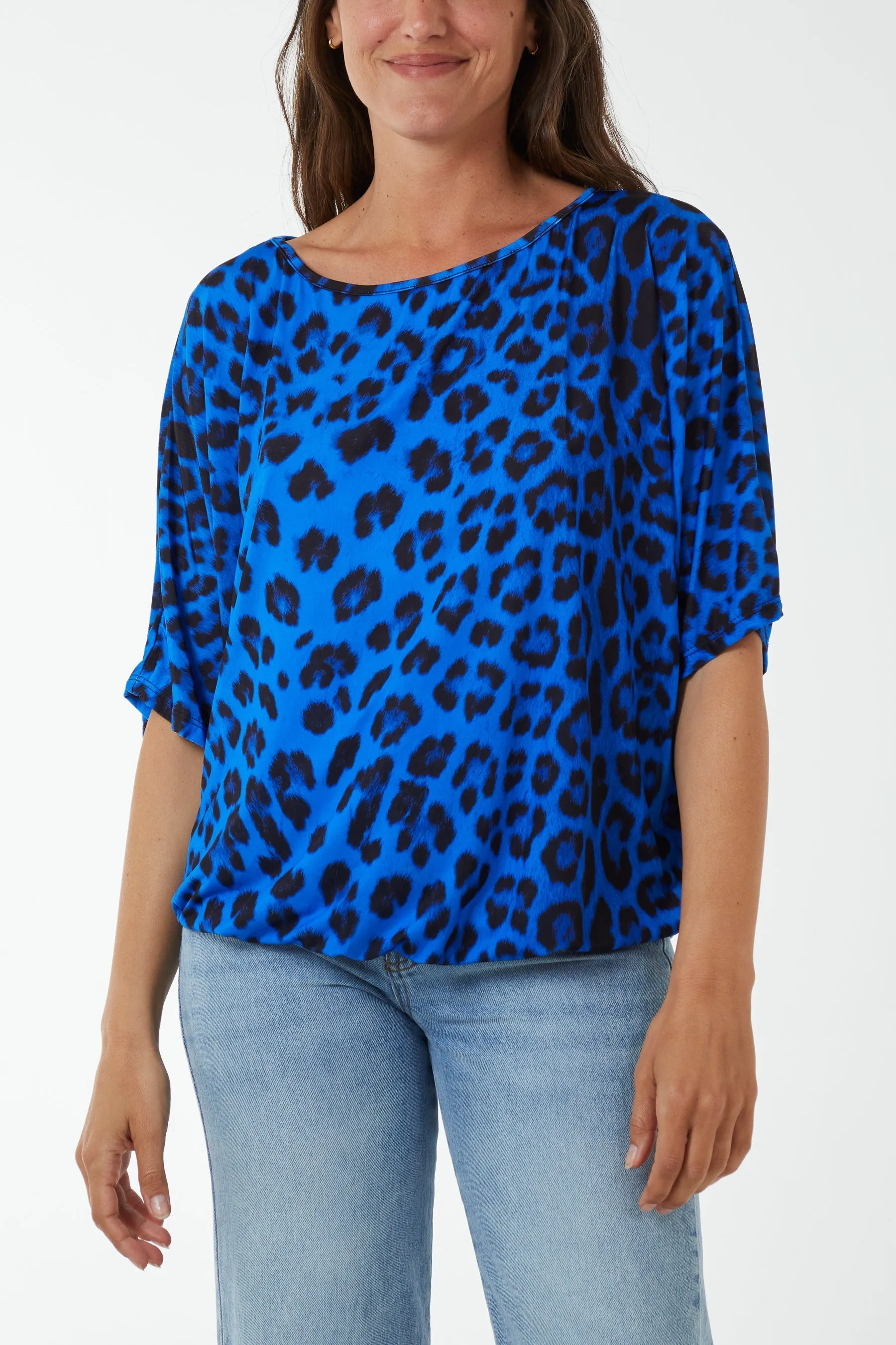 Short Sleeve Leopard Print Top