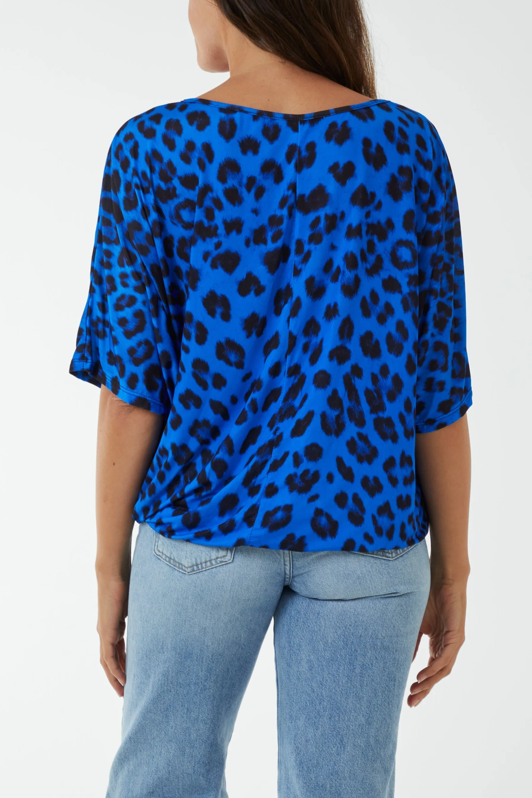 Short Sleeve Leopard Print Top