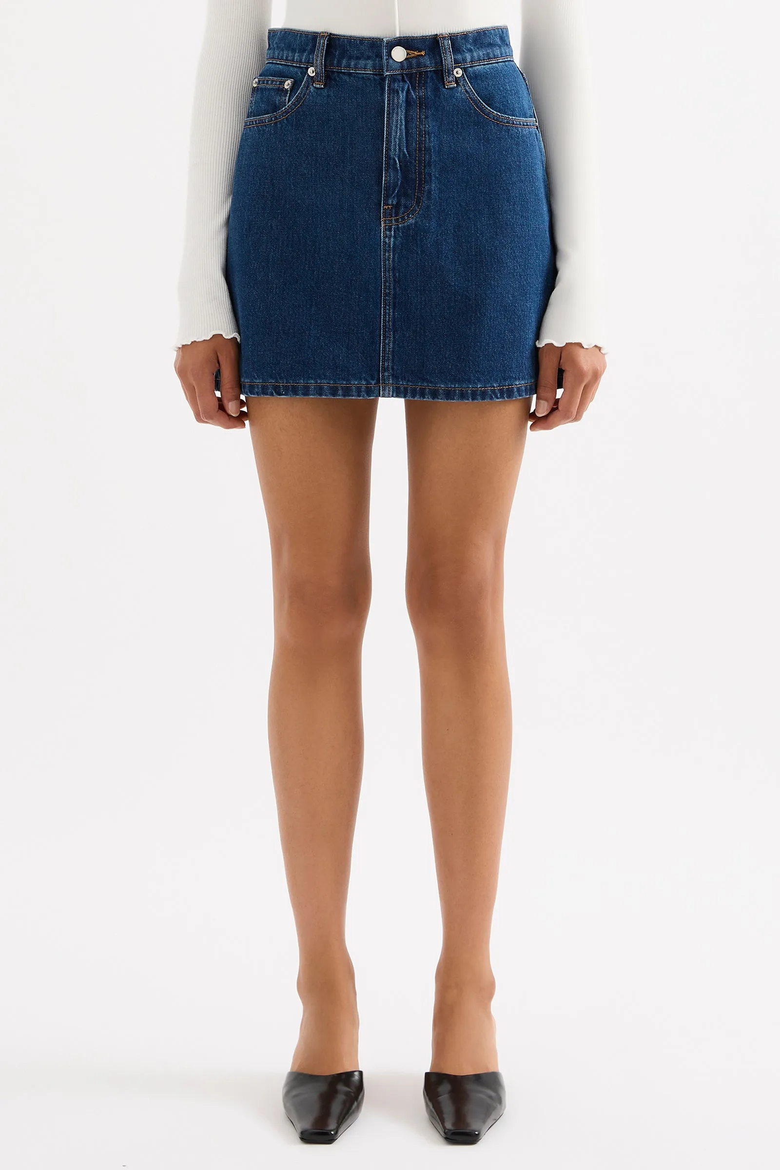 SIA DENIM MINI SKIRT
