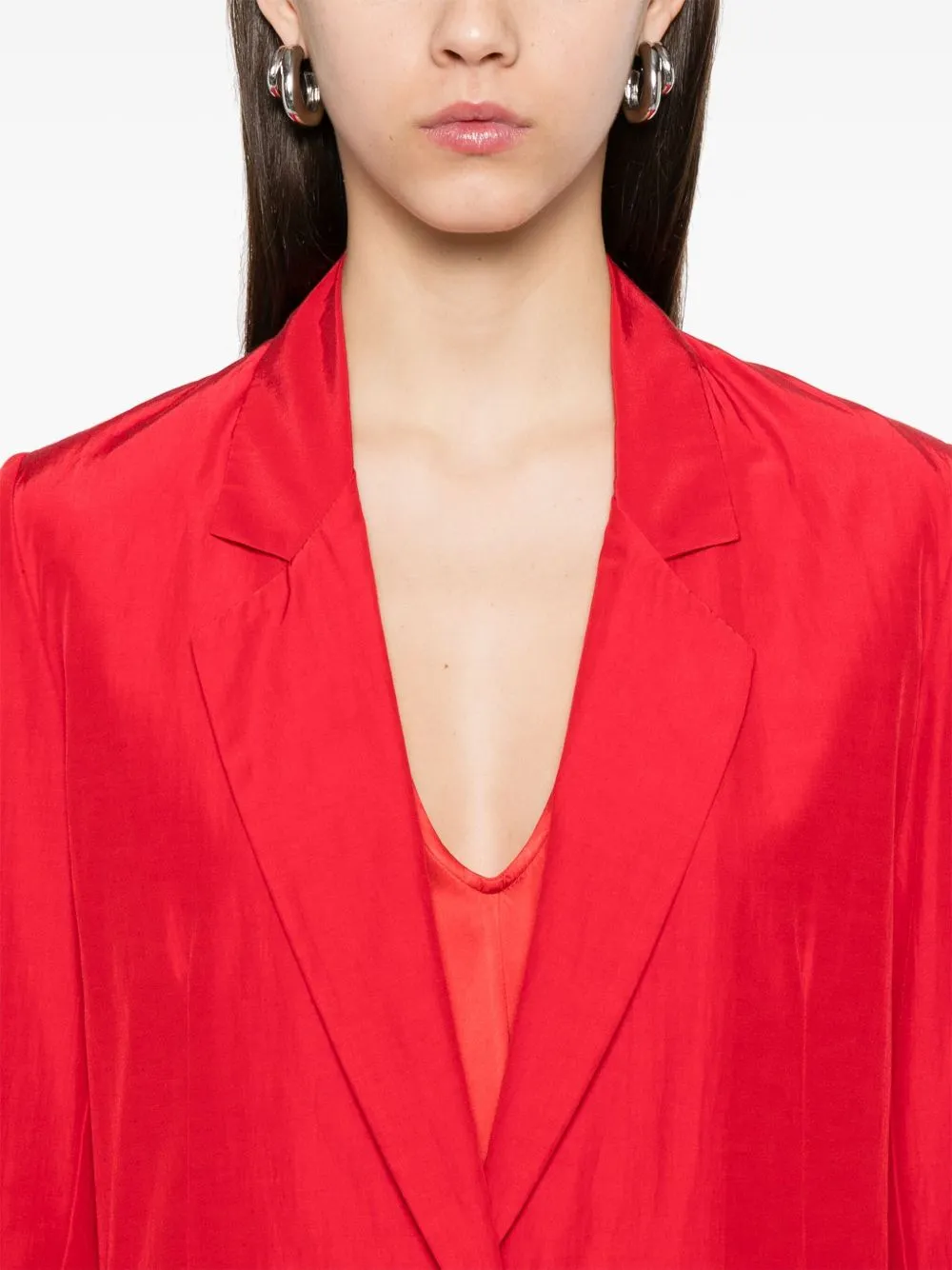 Single-breasted blazer jacket