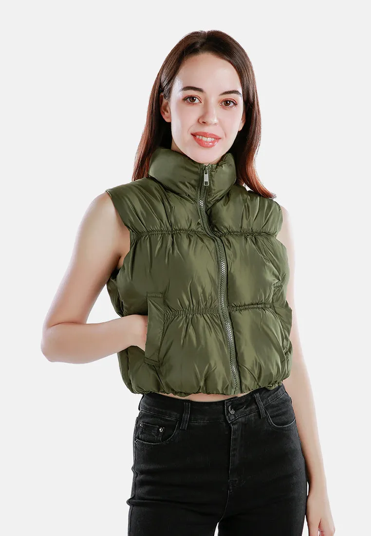 Sleeveless Puffer Jacket