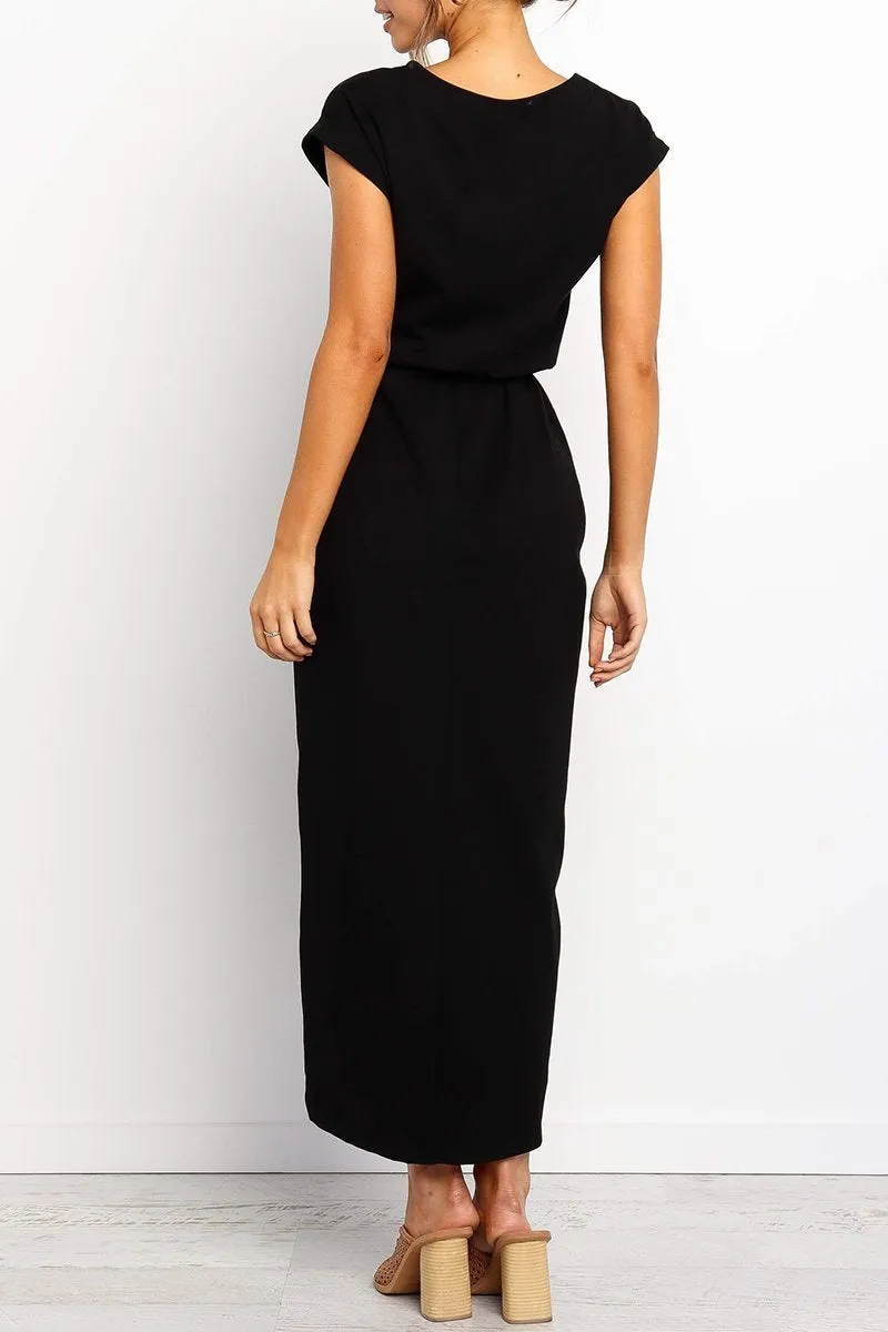 Solid Color Essential Grace Midi Dress(4 Colors)