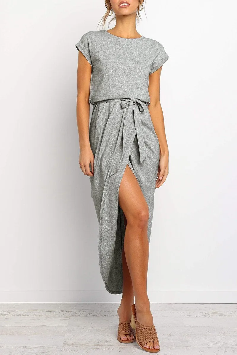 Solid Color Essential Grace Midi Dress(4 Colors)