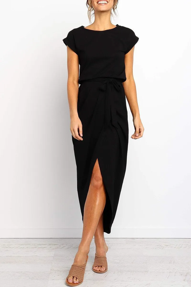 Solid Color Essential Grace Midi Dress(4 Colors)