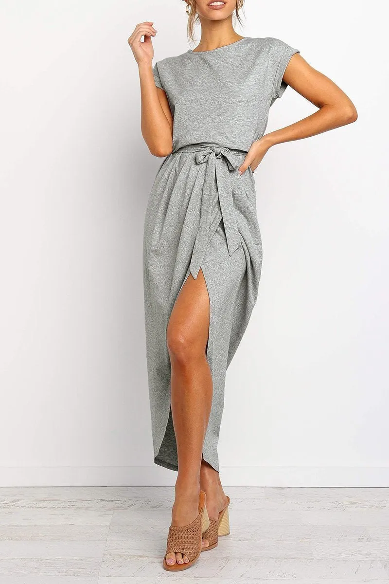 Solid Color Essential Grace Midi Dress(4 Colors)
