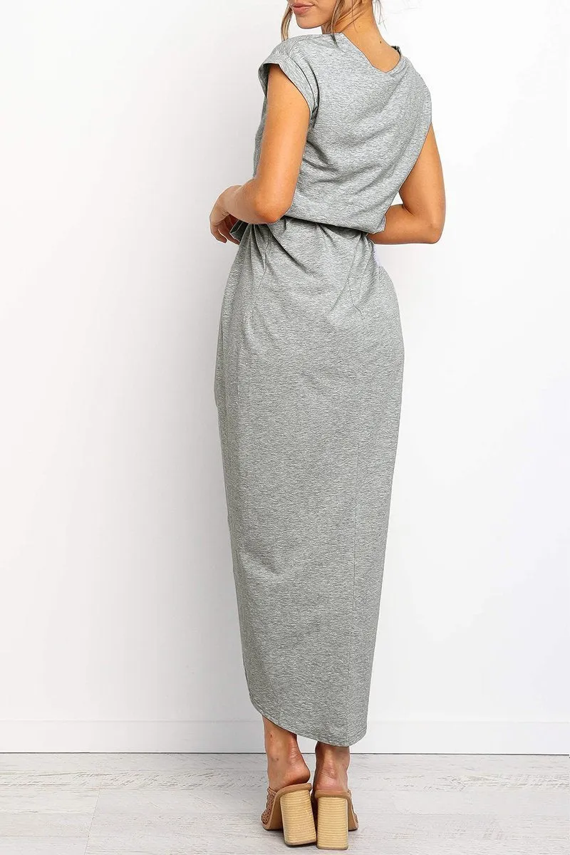 Solid Color Essential Grace Midi Dress(4 Colors)