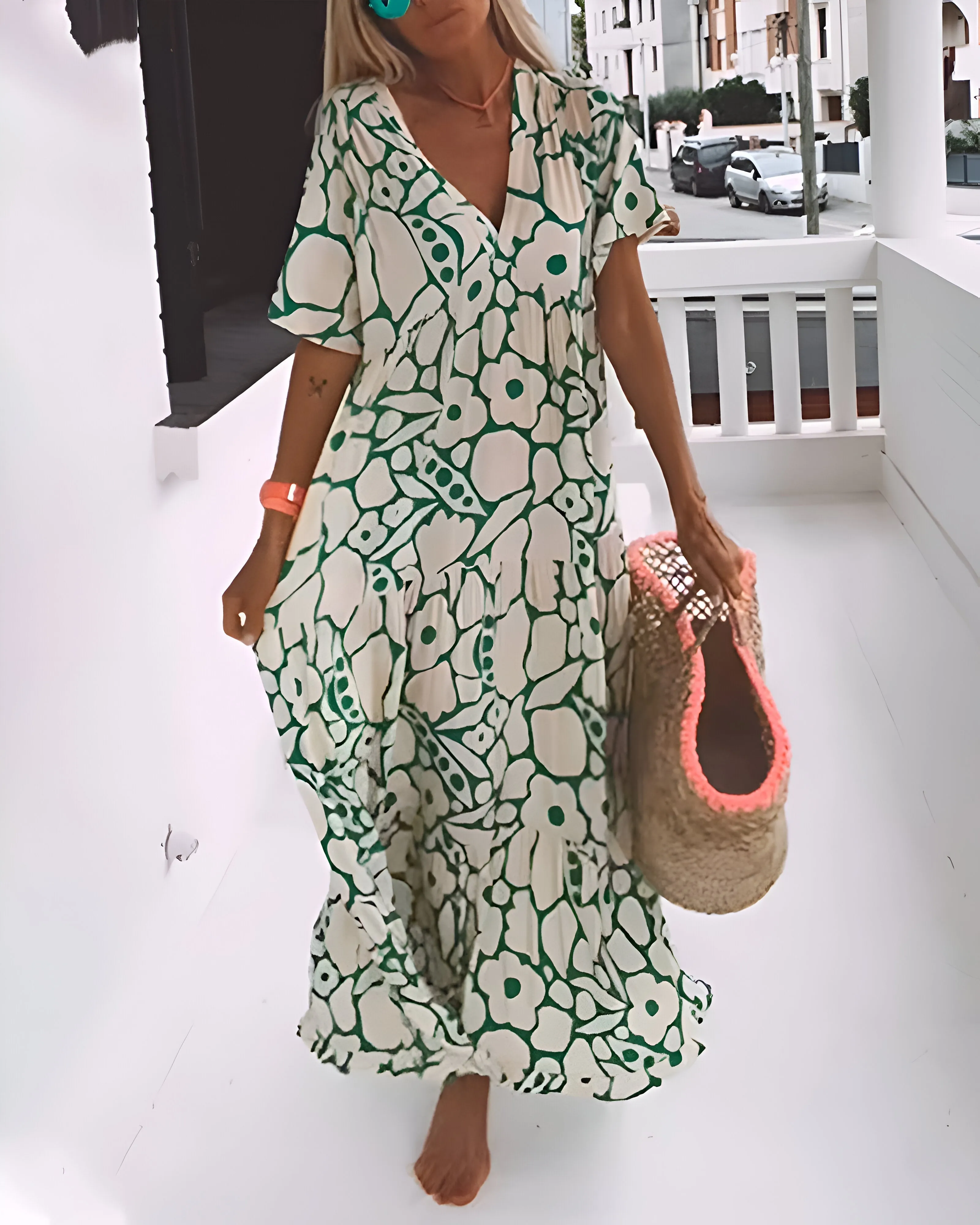 Stacie Printed Midi Dress
