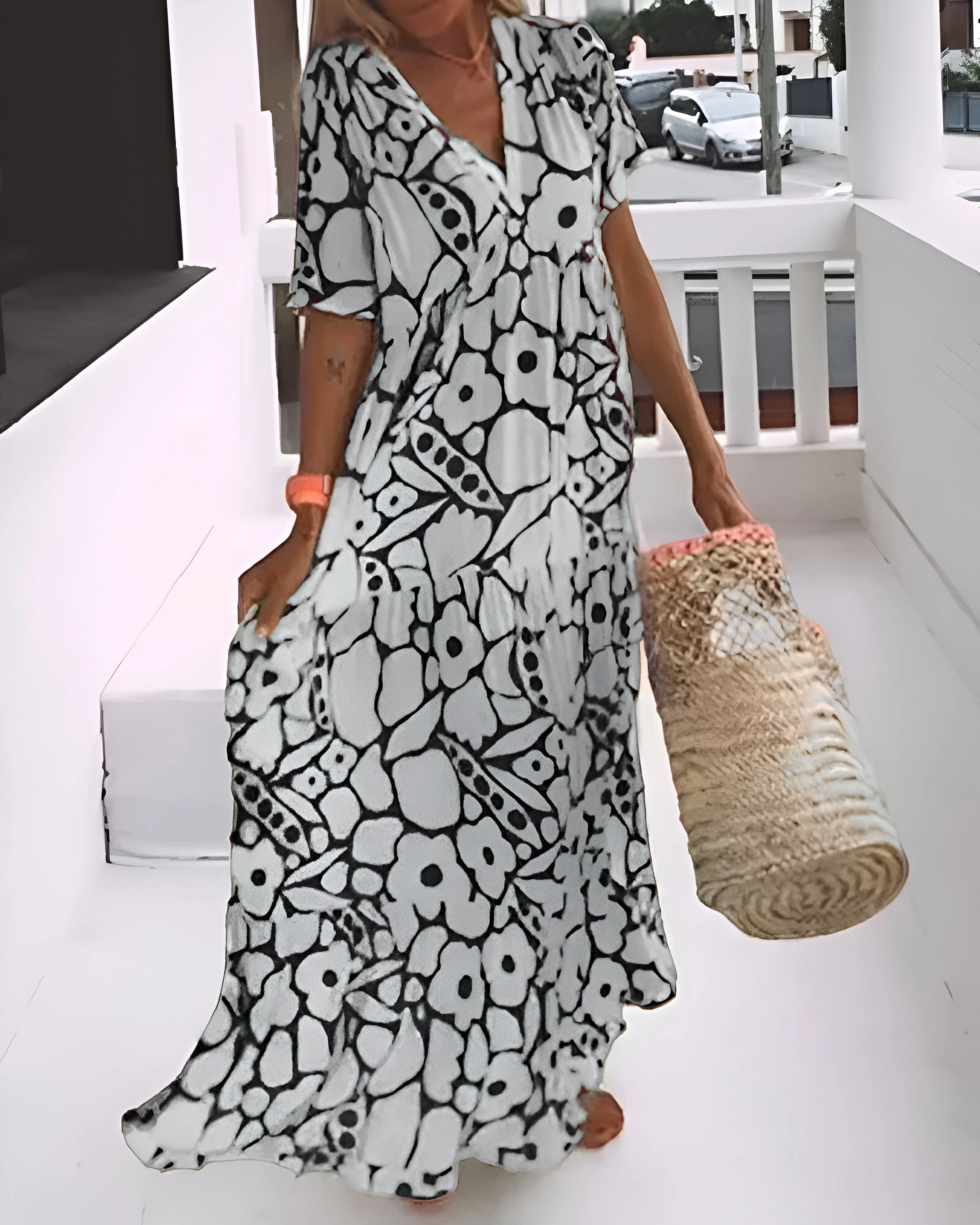 Stacie Printed Midi Dress