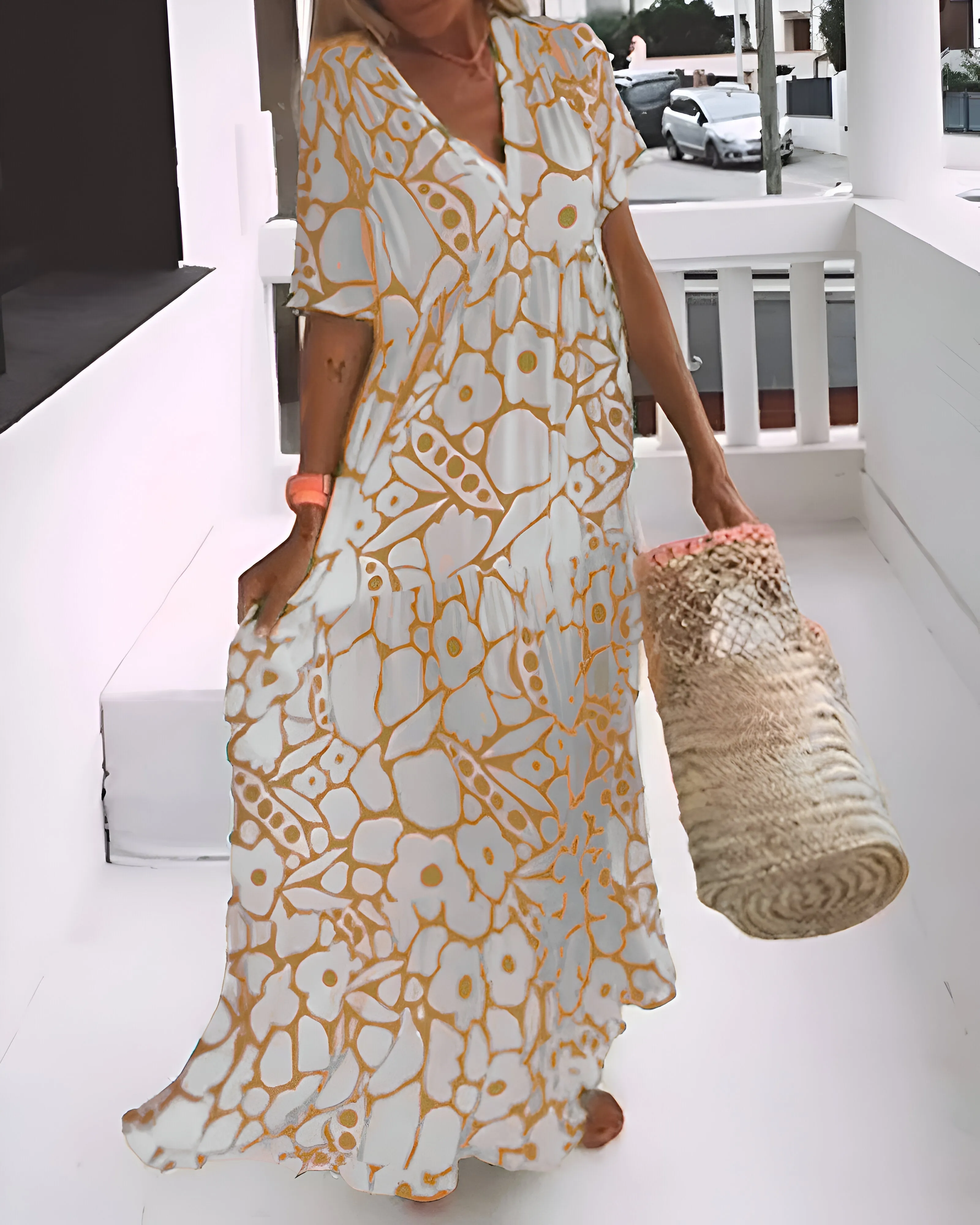 Stacie Printed Midi Dress