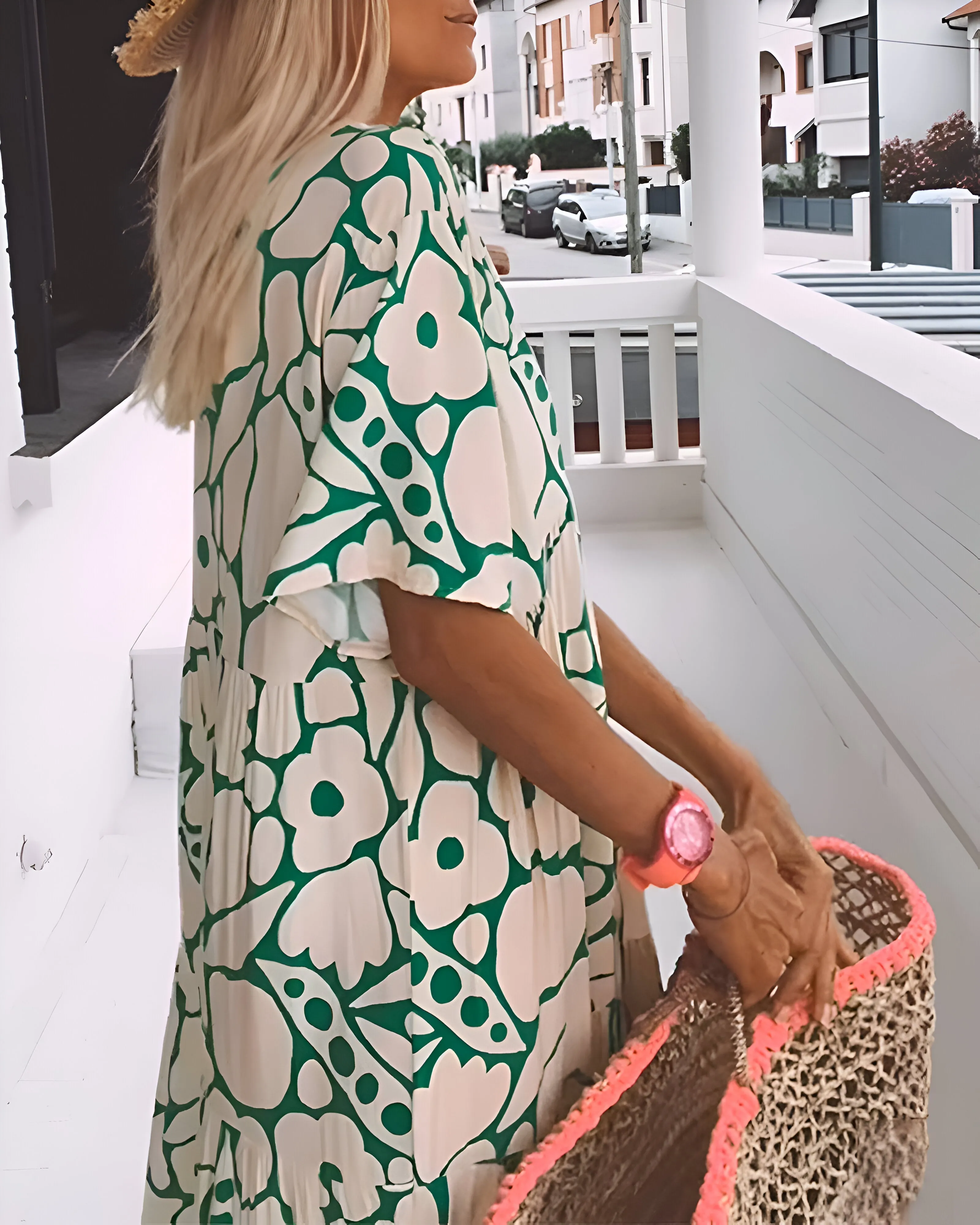 Stacie Printed Midi Dress