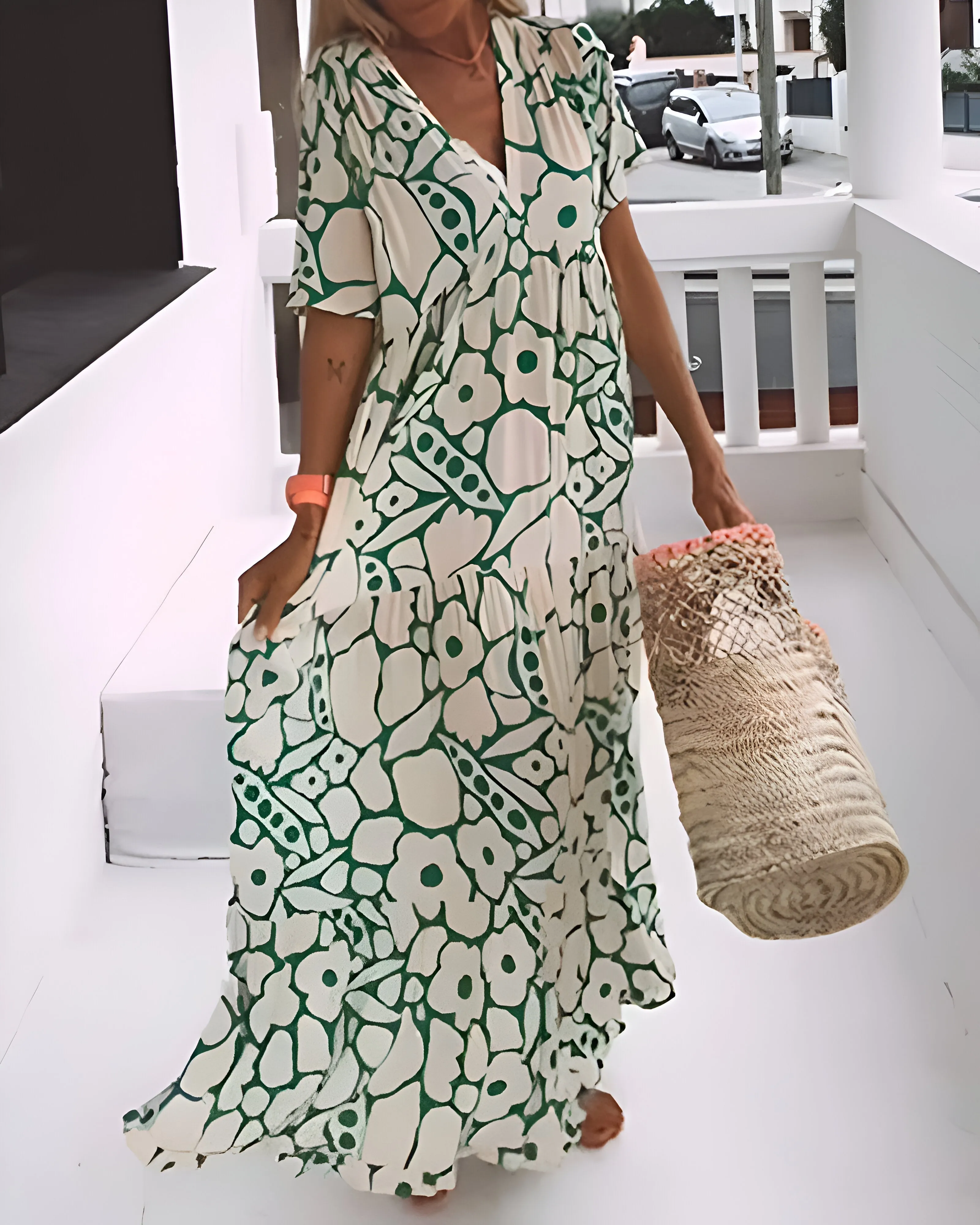 Stacie Printed Midi Dress