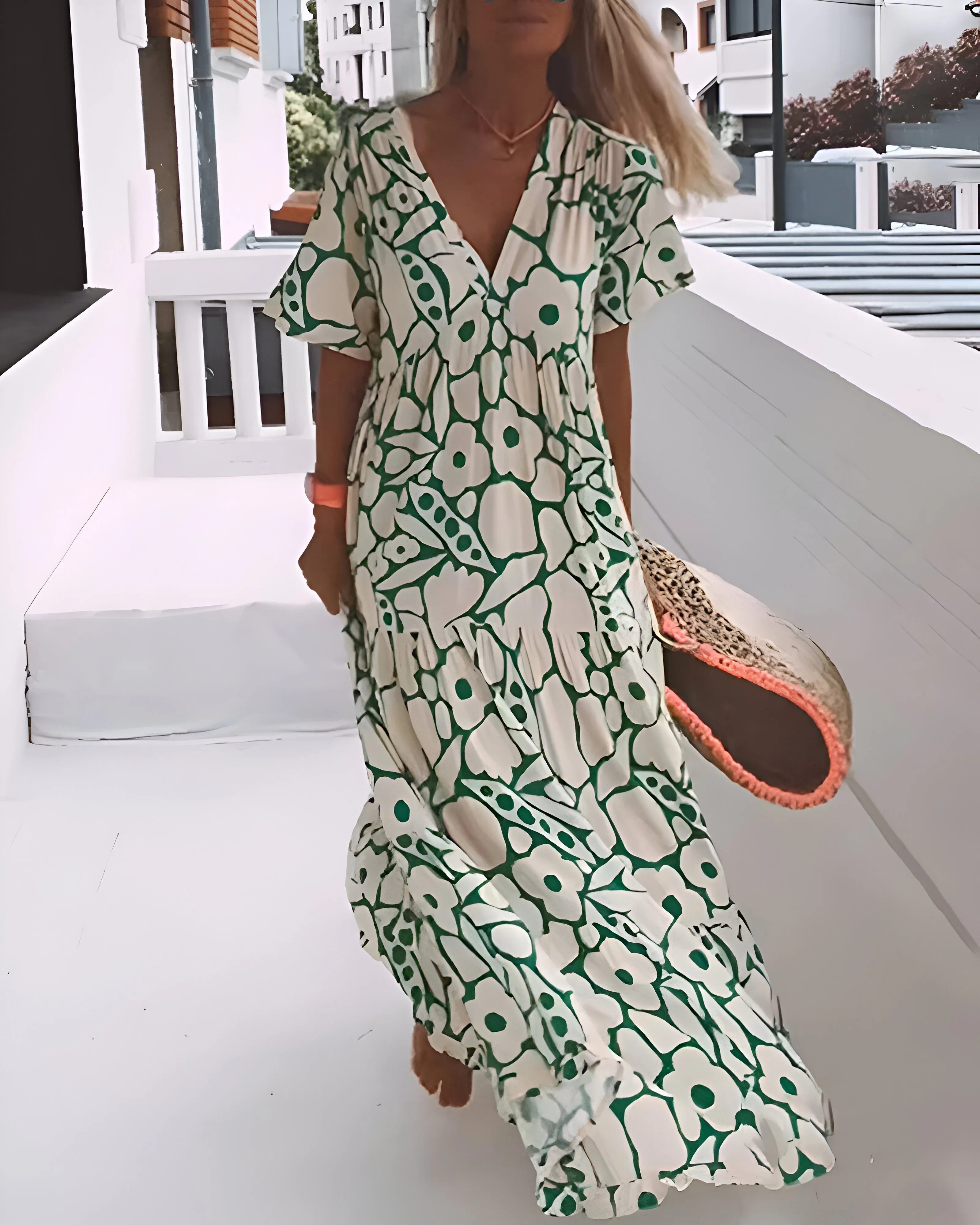 Stacie Printed Midi Dress