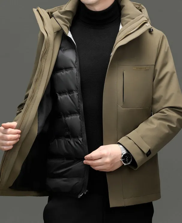 Stain-resistant Insulated Down Puffer Down Jacket for Outdoor Wear