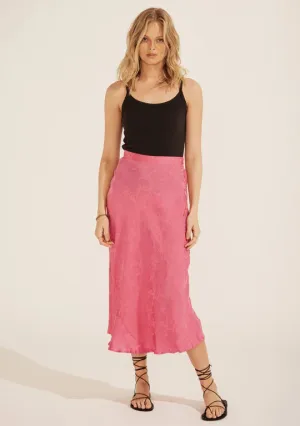 Stefan Midi Skirt, Pink | Auguste The Label
