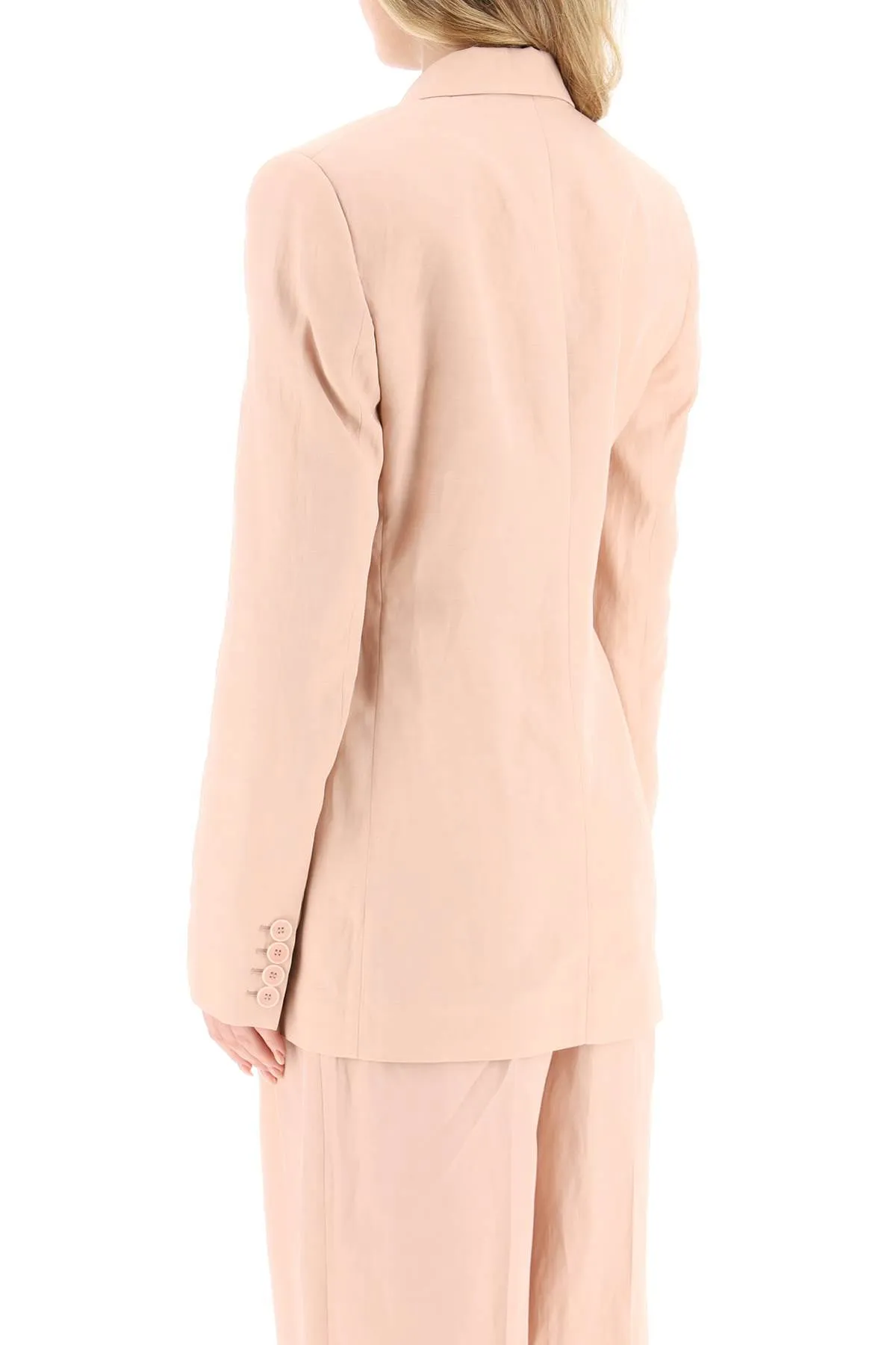 Stella mccartney linen blend double-breasted blazer