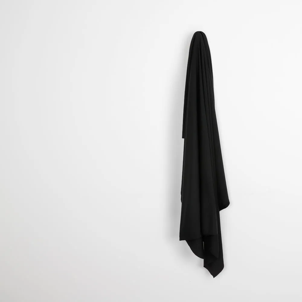 Stretch Poly / Merino Loopback - Black