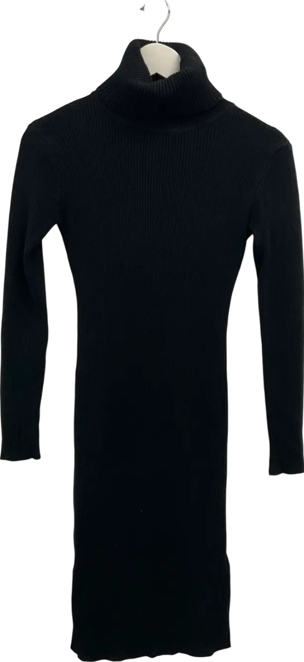 Style Addict Black Knit Midi Dress UK S