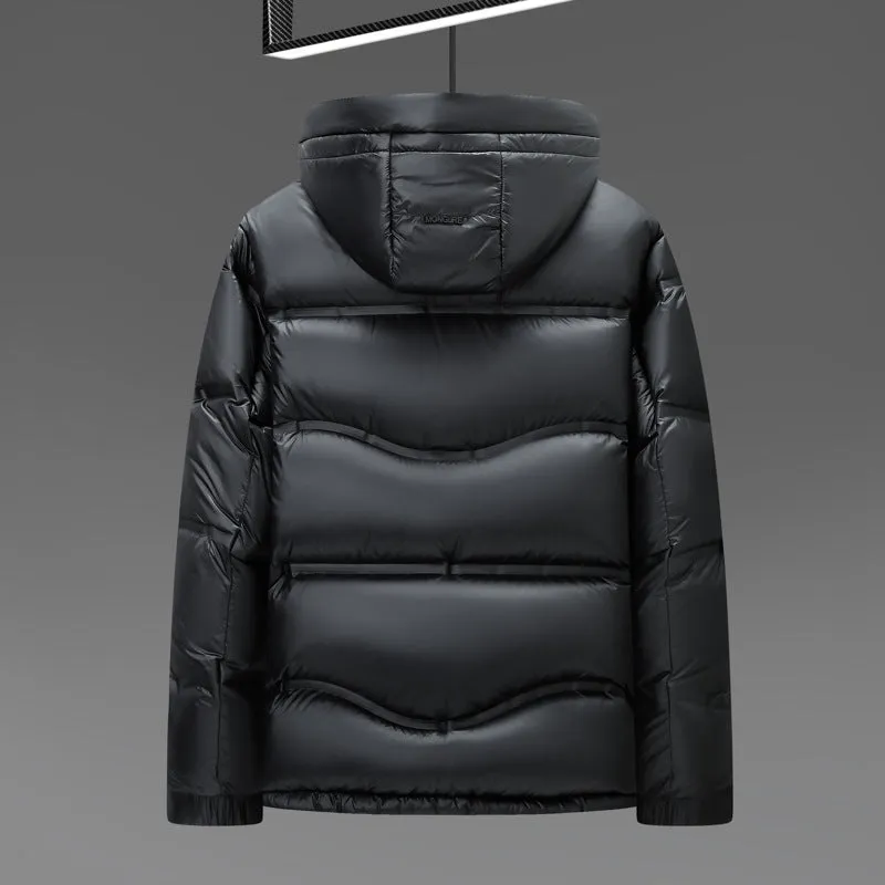 Stylish and Waterproof Hooded Down Jacket Perfect for Casual Wear