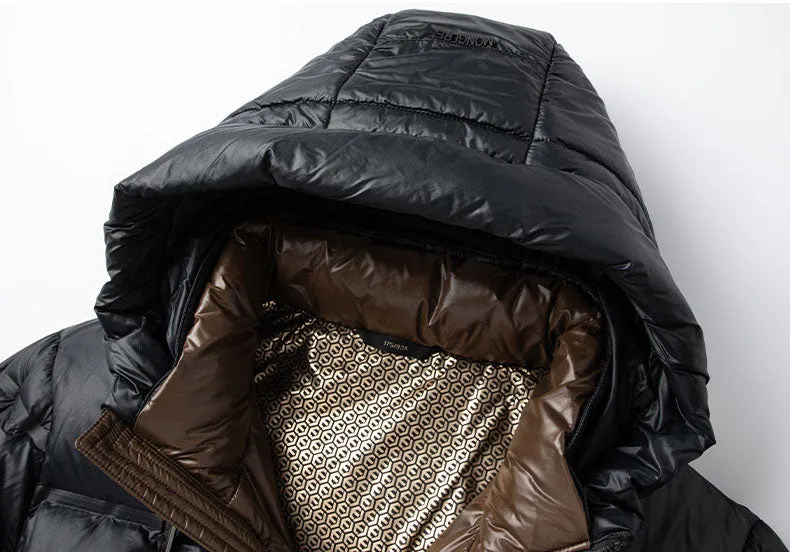 Stylish and Waterproof Hooded Down Jacket Perfect for Casual Wear