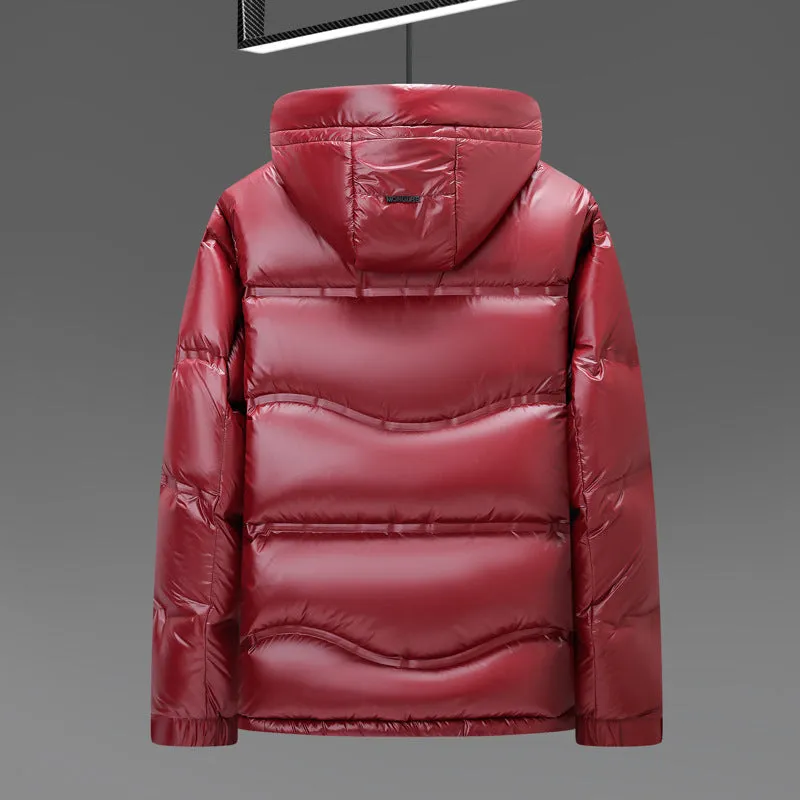 Stylish and Waterproof Hooded Down Jacket Perfect for Casual Wear
