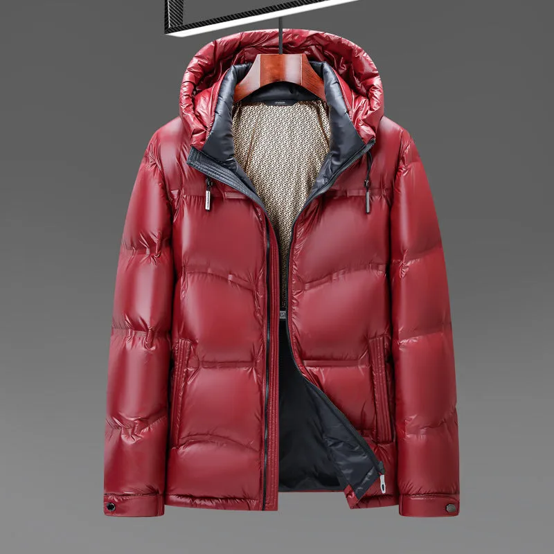 Stylish and Waterproof Hooded Down Jacket Perfect for Casual Wear