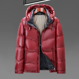 Stylish and Waterproof Hooded Down Jacket Perfect for Casual Wear