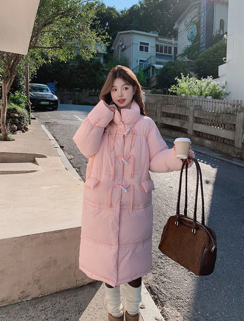 Stylish Women's Solid Puffer Jacket with Full-Zip and Hood
