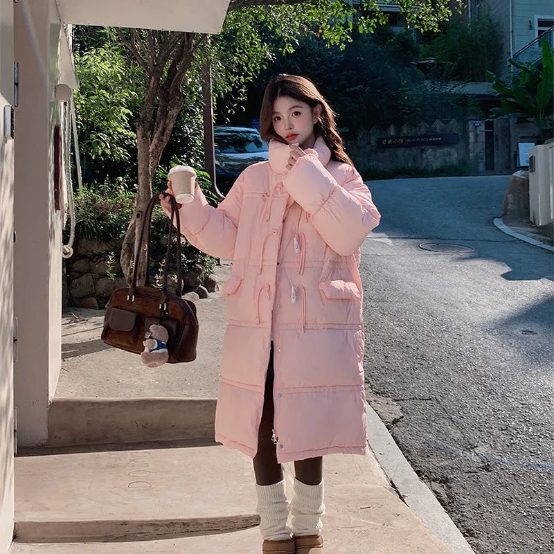 Stylish Women's Solid Puffer Jacket with Full-Zip and Hood