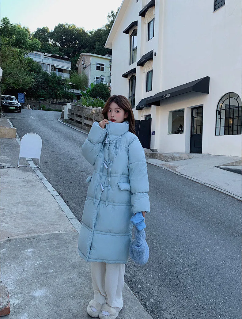 Stylish Women's Solid Puffer Jacket with Full-Zip and Hood