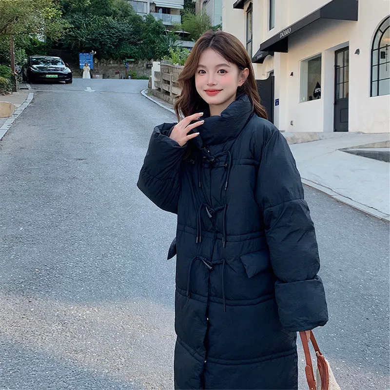 Stylish Women's Solid Puffer Jacket with Full-Zip and Hood
