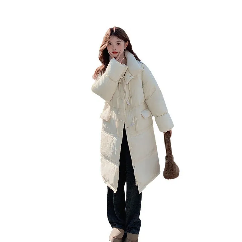 Stylish Women's Solid Puffer Jacket with Full-Zip and Hood