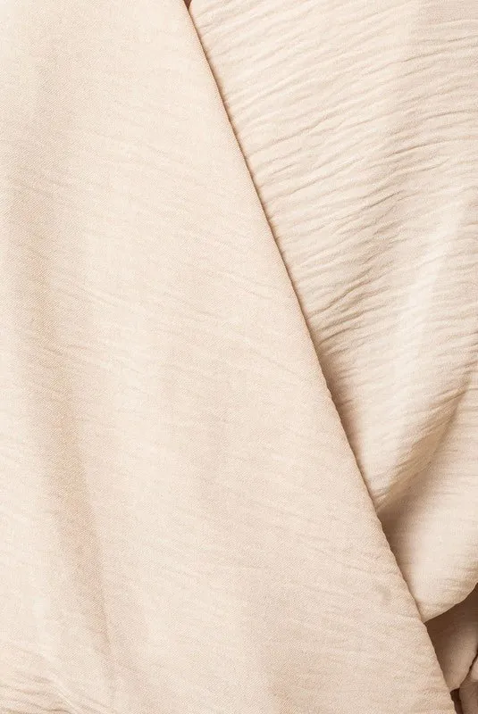 Surplice Shirring Top