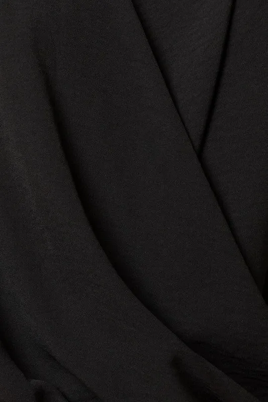Surplice Shirring Top