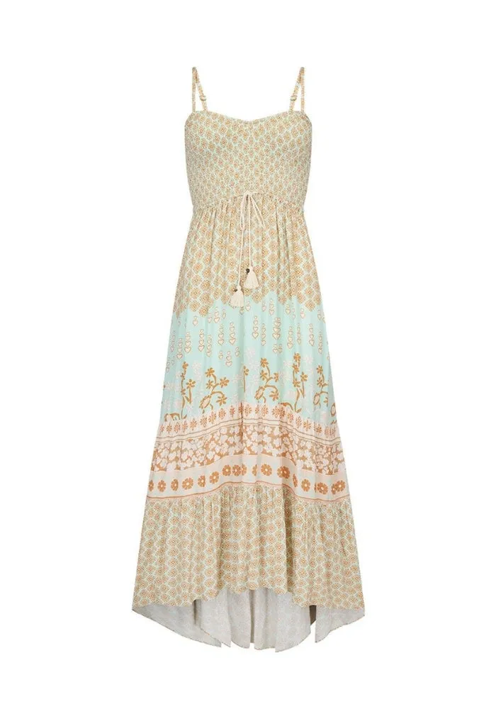 Sweet Nothings Shirred Strappy Dress - Peppermint