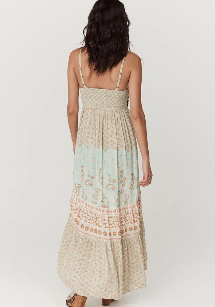 Sweet Nothings Shirred Strappy Dress - Peppermint