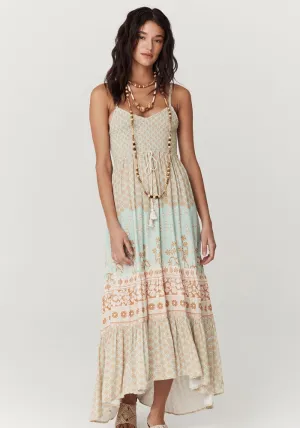 Sweet Nothings Shirred Strappy Dress - Peppermint