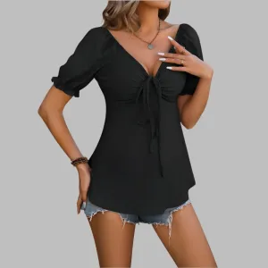 T-Shirt With V-Neck